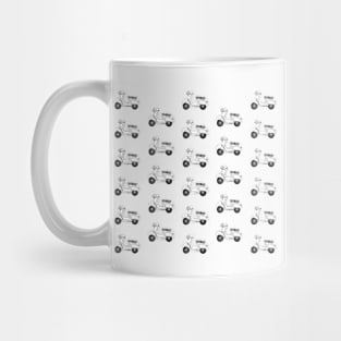 Vespa is life-white (cross small) Mug